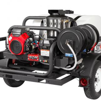 NorthStar Trailer-Hidrolavadora Agua Caliente 4000 PSI, 4.0 GPM, Motor Honda , Tanque 200-Gal
