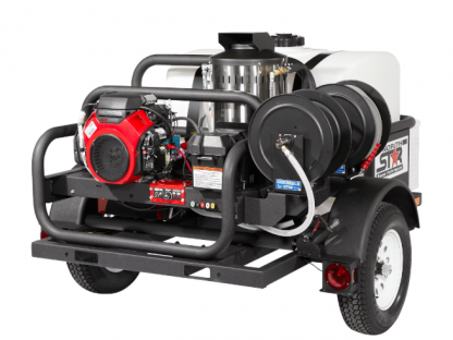 NorthStar Trailer-Hidrolavadora Agua Caliente 4000 PSI, 4.0 GPM, Motor Honda , Tanque 200-Gal